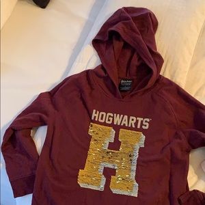 Hogwarts flip sequin hoodie